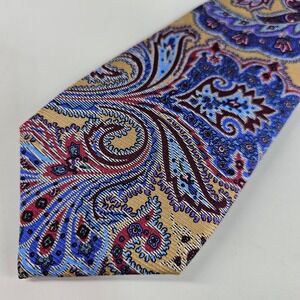 Jos. A. Bank Reserve Collection 100% Silk Men's Tie Paisley Multicolored Swirls
